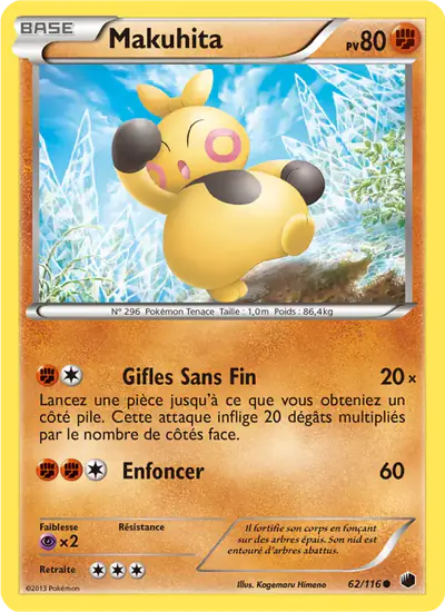 Image de la carte Pokemon Makuhita 62/116