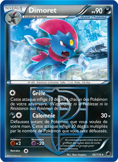 Image de la carte Pokemon Dimoret 66/116