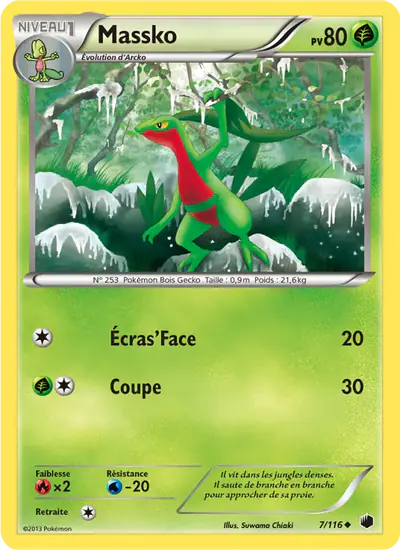 Image de la carte Pokemon Massko 7/116