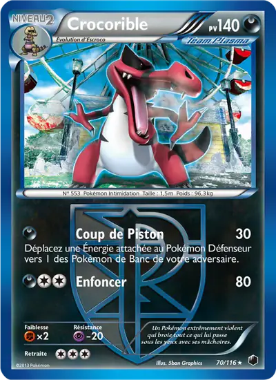 Image de la carte Pokemon Crocorible 70/116