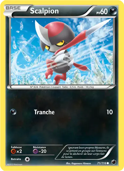 Image de la carte Pokemon Scalpion 71/116