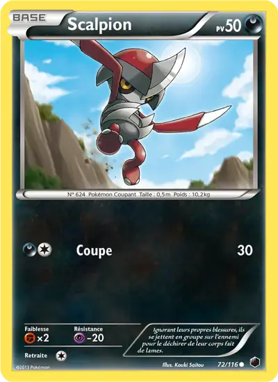 Image de la carte Pokemon Scalpion 72/116