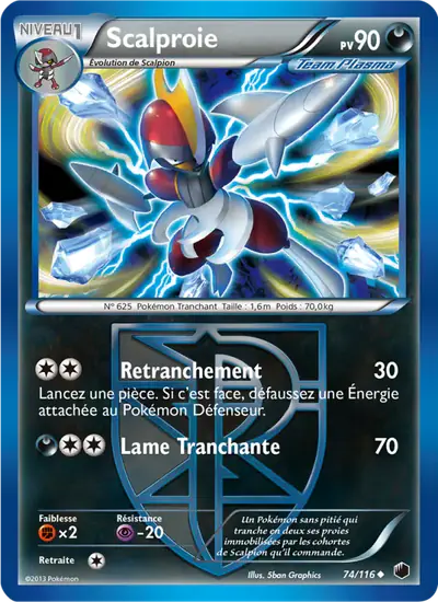 Image de la carte Pokemon Scalproie 74/116