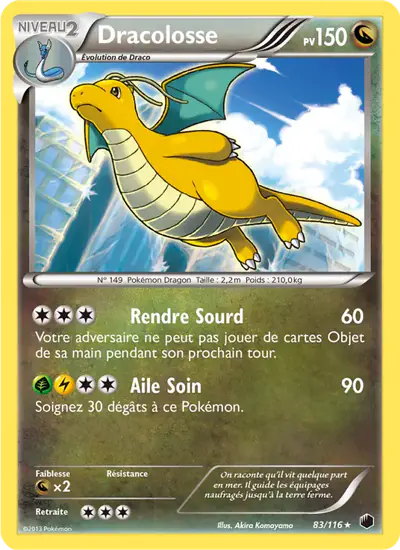 Image de la carte Pokemon Dracolosse 83/116