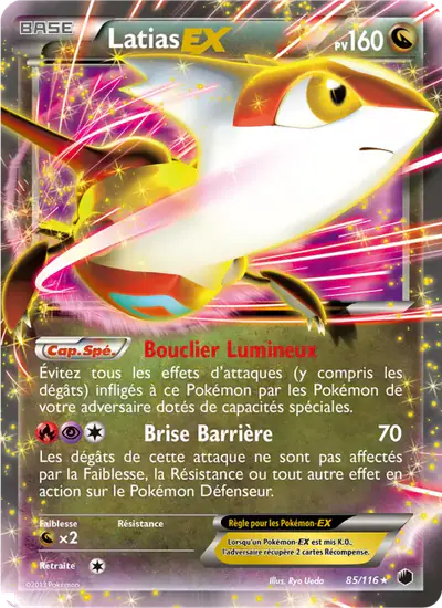 Image de la carte Pokemon Latias EX 85/116