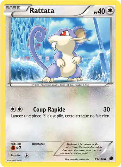 Image de la carte Pokemon Rattata 87/116