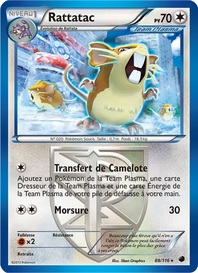 Image de la carte Pokemon Rattatac 88/116