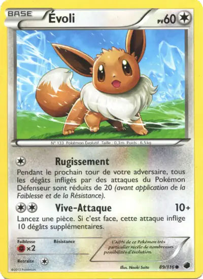 Image de la carte Pokemon Évoli 89/116