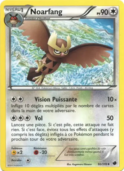 Image de la carte Pokemon Noarfang 92/116
