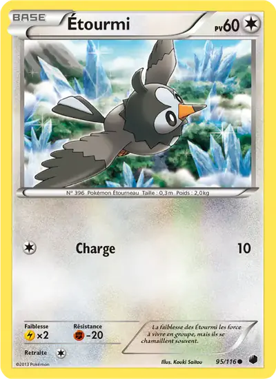 Image de la carte Pokemon Étourmi 95/116