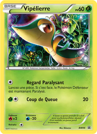 Image de la carte Pokemon Vipélierre BW06/101