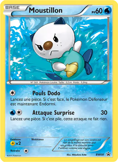 Image de la carte Pokemon Moustillon BW08/101