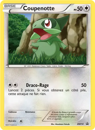 Image de la carte Pokemon Coupenotte BW10/101