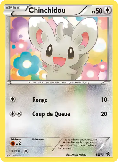 Image de la carte Pokemon Chinchidou BW13/101