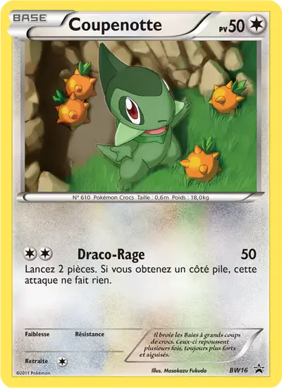Image de la carte Pokemon Coupenotte BW16/101
