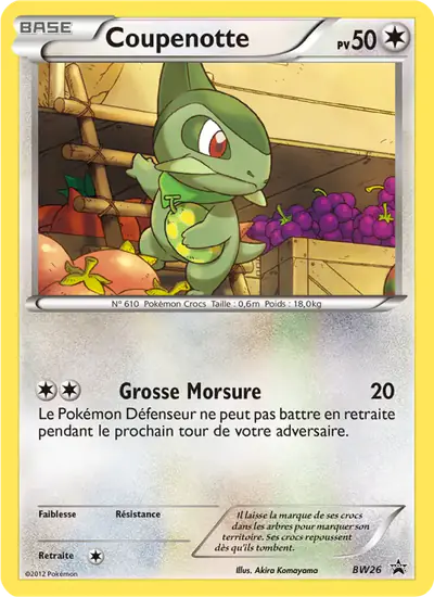 Image de la carte Pokemon Coupenotte BW26/101