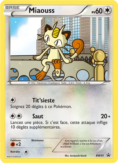 Image de la carte Pokemon Miaouss BW35/101