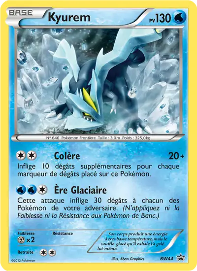 Image de la carte Pokemon Kyurem BW44/101