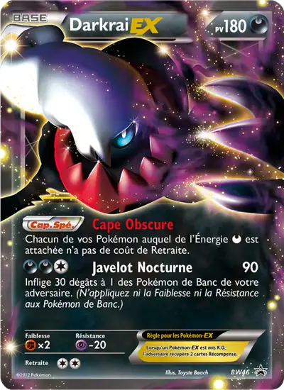 Image de la carte Pokemon Darkrai EX BW46/101