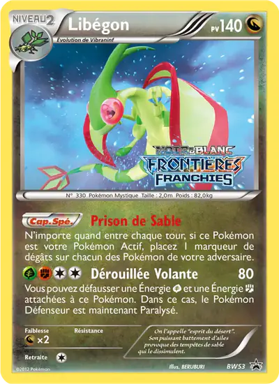 Image de la carte Pokemon Libégon BW53/101