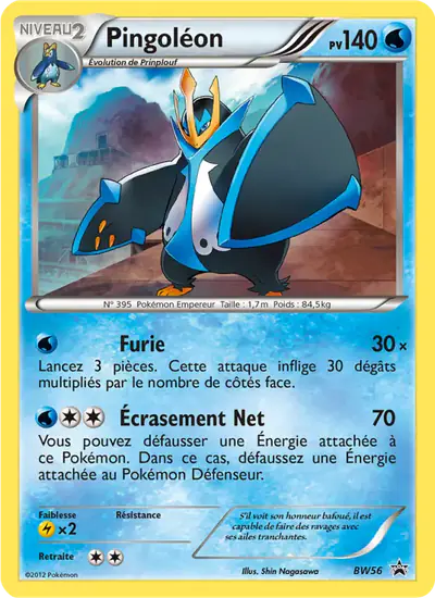 Image de la carte Pokemon Pingoléon BW56/101