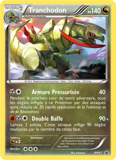 Image de la carte Pokemon Tranchodon BW57/101