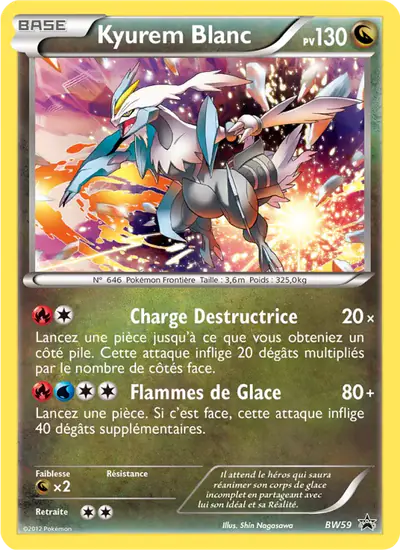 Image de la carte Pokemon Kyurem Blanc BW59/101