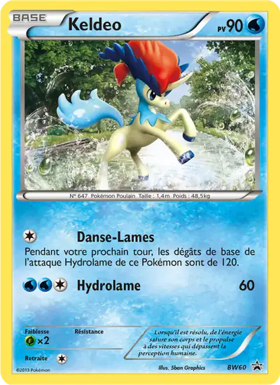 Image de la carte Pokemon Keldeo BW60/101