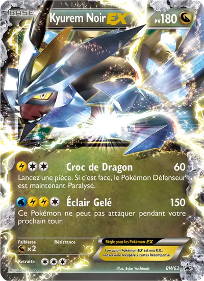 Image de la carte Pokemon Kyurem Noir EX BW62/101