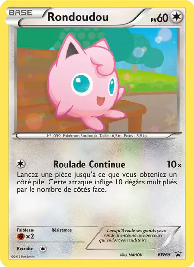 Image de la carte Pokemon Rondoudou BW65/101