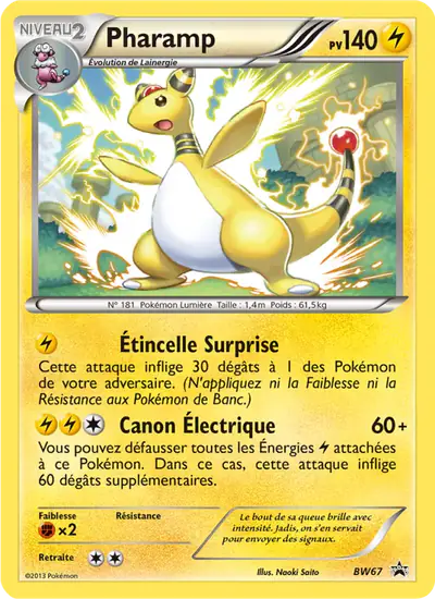 Image de la carte Pokemon Pharamp BW67/101