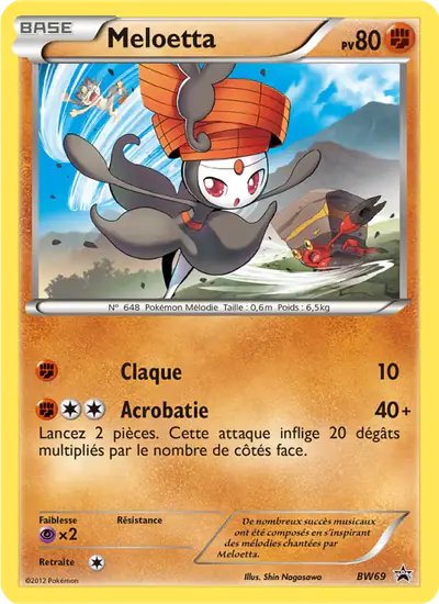 Image de la carte Pokemon Meloetta BW69/101