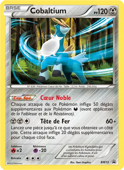Image de la carte Pokemon Cobaltium BW72/101