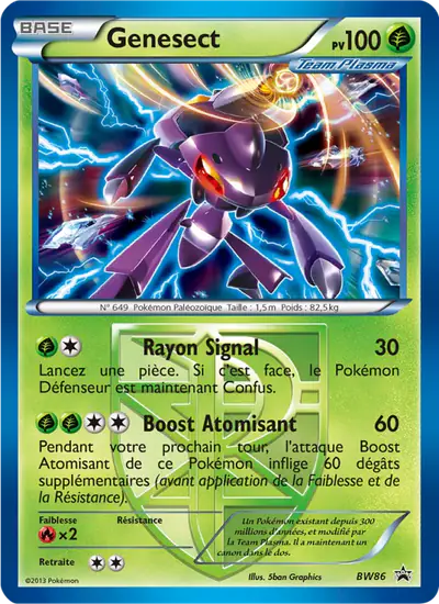 Image de la carte Pokemon Genesect BW86/101