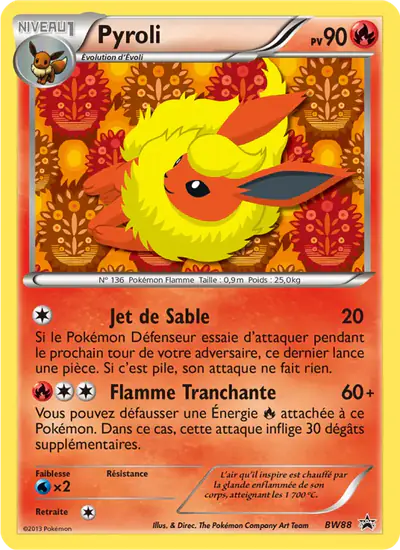 Image de la carte Pokemon Pyroli BW88/101
