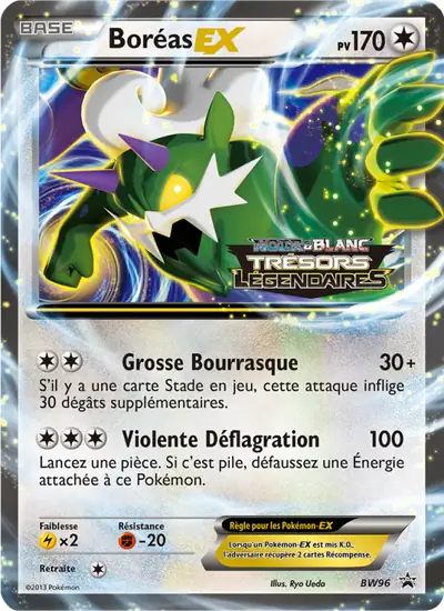 Image de la carte Pokemon Boréas EX BW96/101