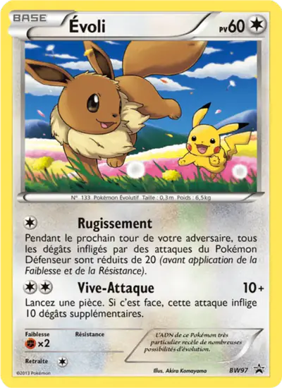 Image de la carte Pokemon Évoli BW97/101