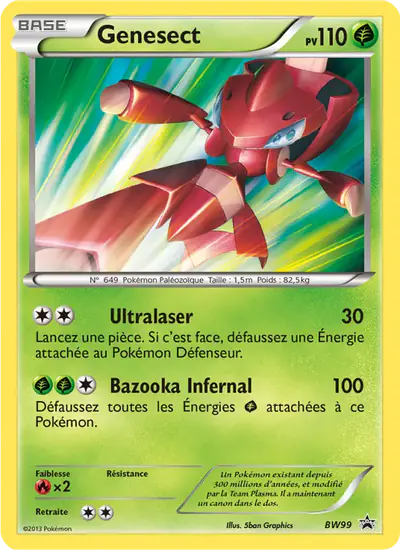 Image de la carte Pokemon Genesect BW99/101