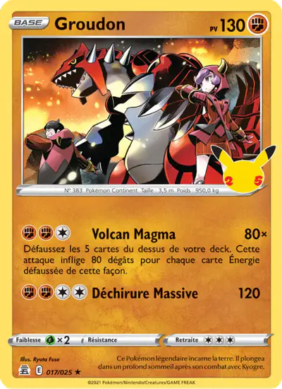 Image de la carte Pokemon Groudon 017/50