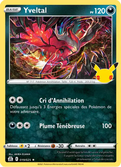 Image de la carte Pokemon Yveltal 019/50