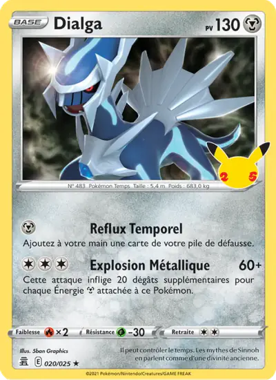 Image de la carte Pokemon Dialga 020/50
