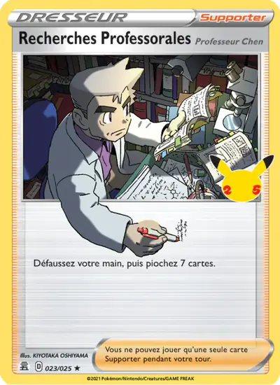 Image de la carte Pokemon Recherches Professorales 023/50