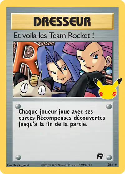 Image de la carte Pokemon Et voila les Team Rocket ! 15/50