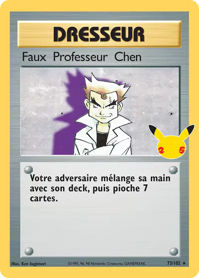 Image de la carte Pokemon Faux Professeur Chen 73/50