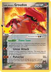 Image de la carte Groudon de Team Magma 9/95