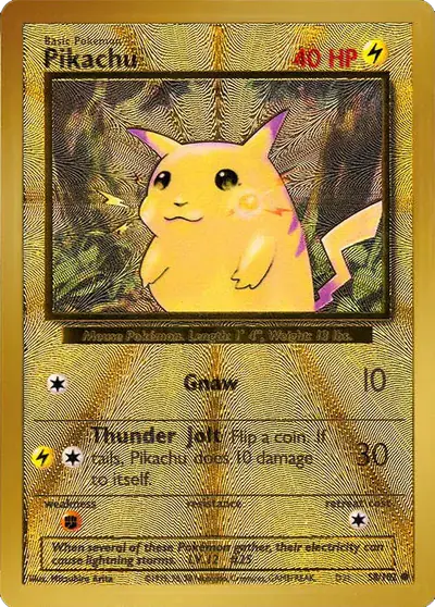 Image de la carte Pokemon Pikachu 58/50