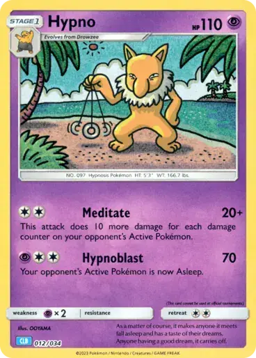 Image de la carte Pokemon Hypno 012/34