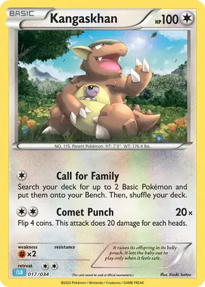 Kangaskhan 017/034
