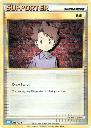 Image de la carte Pokemon Bill 018/34