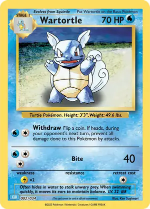 Wartortle 002/034